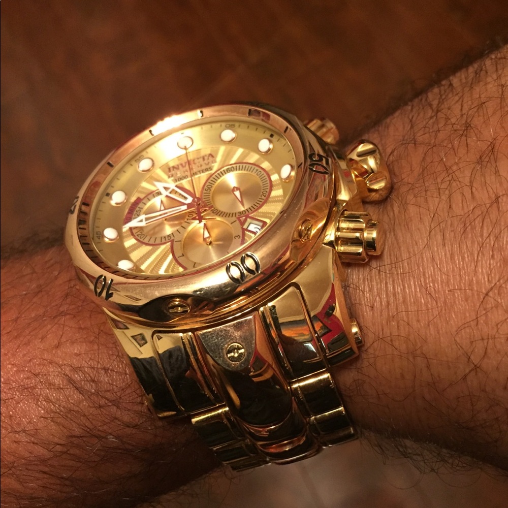Invicta Reserve Venom 52mm mirror gold watch